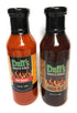 Generic Duffs Famous Chicken Wing Sauce Combo - Hot Sauce and Char-B-Q