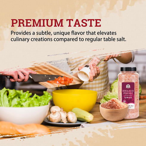 52USA 39 oz (2.4 LB), Himalayan Pink Salt, Coarse Grain, Pink Himalayan Sea Salt, Kosher Salt, Sea Salt for Grinder