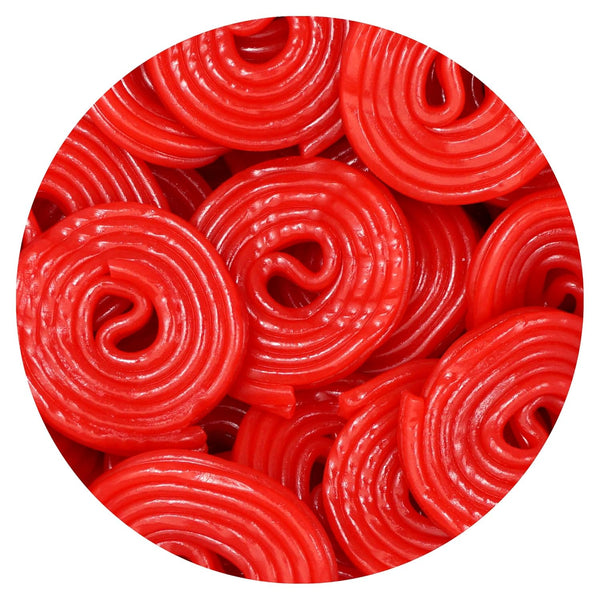 Broadway Strawberry Wheels Licorice Candy, 1 Pound Bulk Bag of Licorice Wheels