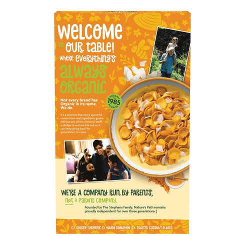 10.6 oz (Pack 1), Nature's Path Organic Golden Turmeric Cereal, of with Cinnamon, Ginger, and Cardamom, Gluten Free