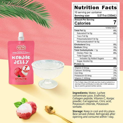 20 Packs, 0 VOLO VERO Konjac Jelly Squeeze Pouch Healthy Snacks, Low Calories, Drinkable, Gluten Free, Sugar, Keto, Low