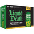 19.2 Oz (Pack 12) Liquid Death Soda-Flavored Sparkling Water - Severed Lime (Classic Lime Soda), Less Sugar*, Huge