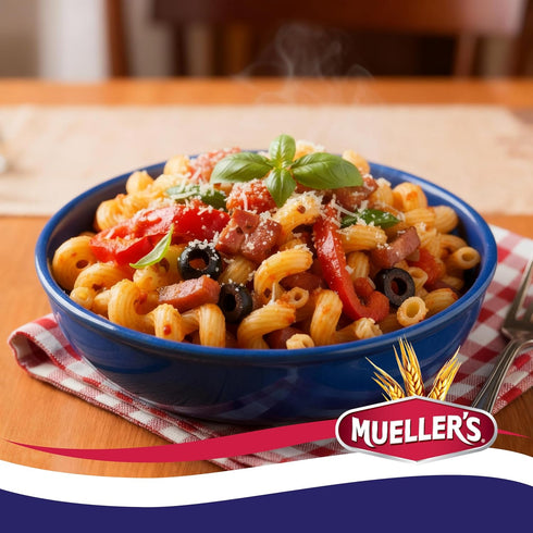 (12-Pack, 16 oz Classic Cavatappi Pasta Each) Muellers corkscrew-shaped pasta is designed to hold onto sauces, cheese
