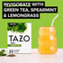 22 TAZO Organic Zen Green Tea K-Cups, Caffeine Free Tea with Refreshing Lemongrass & Spearmint, Pods