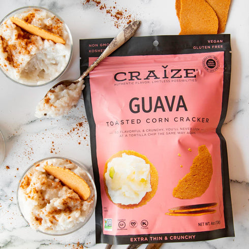 Pack 3 pack, 4 oz Craize Sweet Flavor Variety | Sweet Corn, Coconut, Guava Crisps | Gluten Free, Vegan, Kosher, Toasted