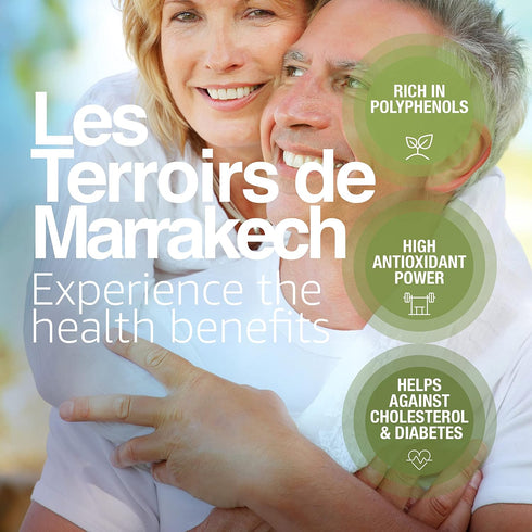 8.5fl oz. Les Terroirs De Marrakech Extra Virgin Olive Oil, Polyphenol Rich Olive Oil, Moroccan Cold Pressed EVOO Oil