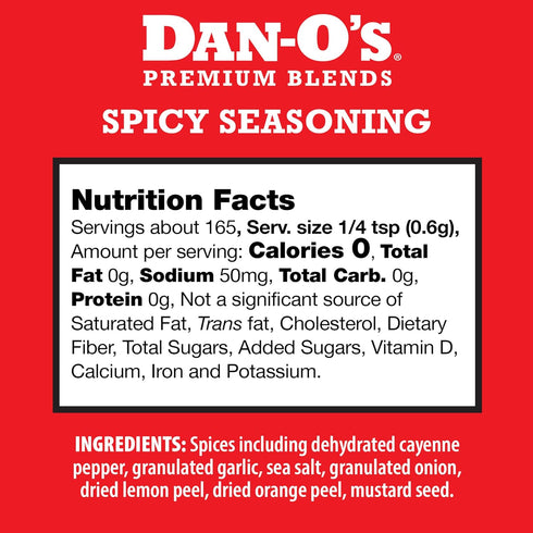 3 Set, 3 Pack, Dan-O's Bottle Seasoning Small Bottles, Includes Spicy, SEA-soning and Cajun Seasonings, Sugar Free