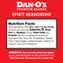 3 Set, 3 Pack, Dan-O's Bottle Seasoning Small Bottles, Includes Spicy, SEA-soning and Cajun Seasonings, Sugar Free