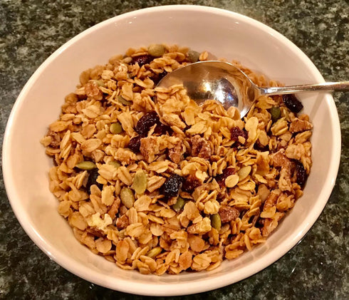 10oz 3 Barred Woods Maple Crunch Granola - Maple Pecan with Almonds and Raisins - Sweetened With Only Our Own Vermont