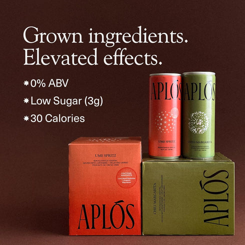 Pack (8 Pack, Apls Canned Variety of Non-Alcoholic Cocktails, Formulated with Adaptogens and Botanicals, Low Calorie
