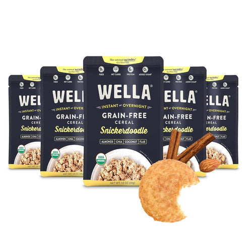 Wella Cereal Oatmeal Alternative, Gluten-Free Breakfast Hot Cereal, Grain-Free Paleo Organic Vegan