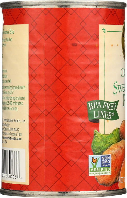 FARMER'S MARKET 15 OZ Farmers Market Foods Potato Swt Puree Org