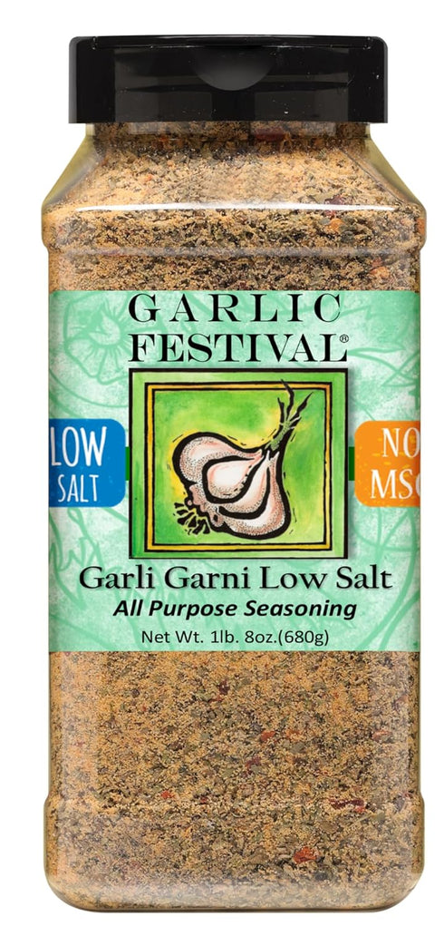 Garlic Festival Foods Low Sodium Garli Garni Garlic Seasoning 24 Oz. Gluten