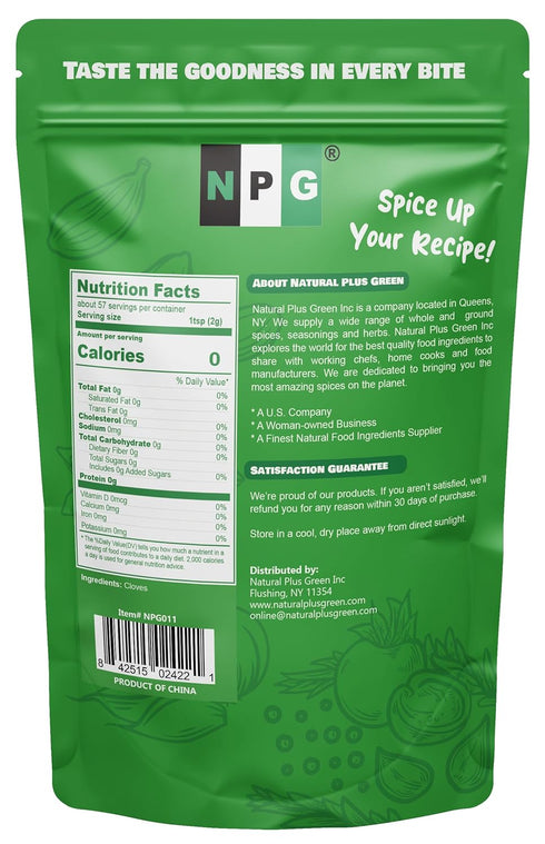 NPG Premium Whole Cloves Buds 4 Ounces - Strong Aroma and Flavor for Tea, Baking, and Potpourri