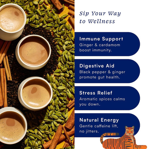 7 oz (200 Herbs & Kettles Refill - Masala Chai g) | Single-Origin Assam Black Tea with Ginger, Cardamom, Cinnamon