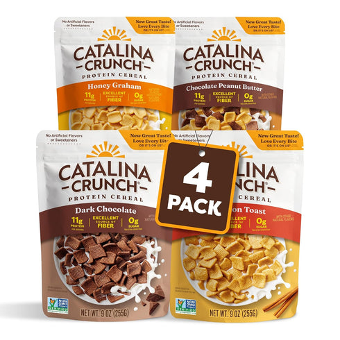 Catalina Crunch Protein Cereal | Sugar Free Breakfast Cereal with 11g of