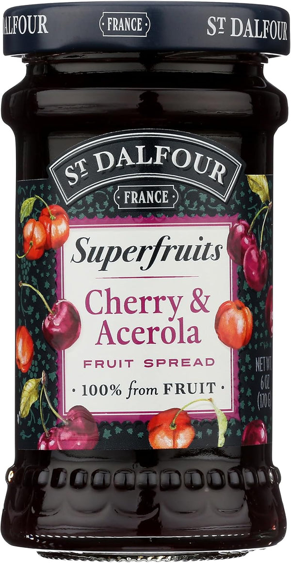 St. Dalfour Superfruits Cherry & Acerola Fruit Spread - 6 oz -