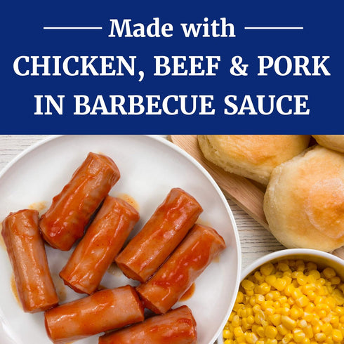 4.6 oz (Pack 24) Libby's Vienna Sausages with Barbecue Sauce, Canned Sausage