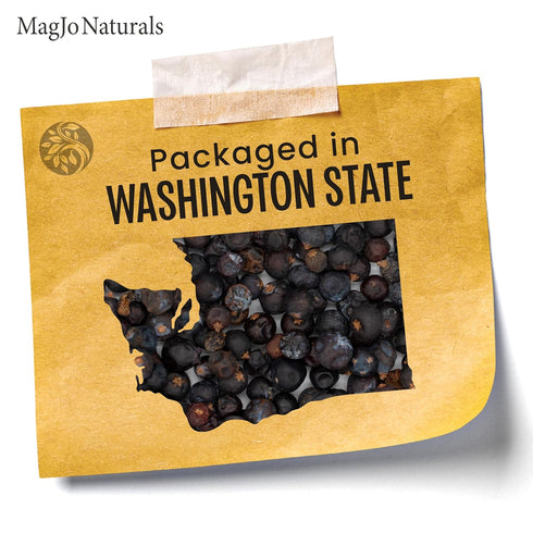 (1 Lb) MagJo Naturals, Whole Dried Juniper Berries Wild-Crafted, Bulk Whole Juniper Berry, herbal infusion, cooking