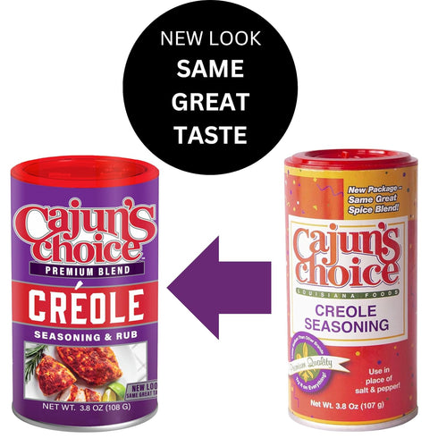 Cajuns Choice Creole Seasoning 3.8 oz (2 Pack)