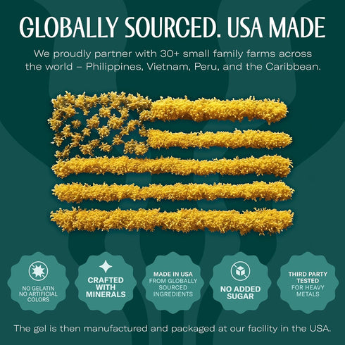 Pack 1 TrueSeaMoss Sea Moss Gel Made in USA Wildcrafted Seamoss, Fruits & Jarred Vegetables Blue Spirulina, of (Labels