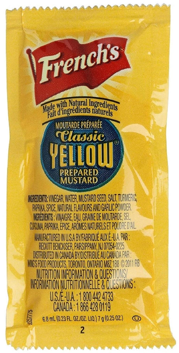 French's Mustard Packets - 7g /100 ct. Packets