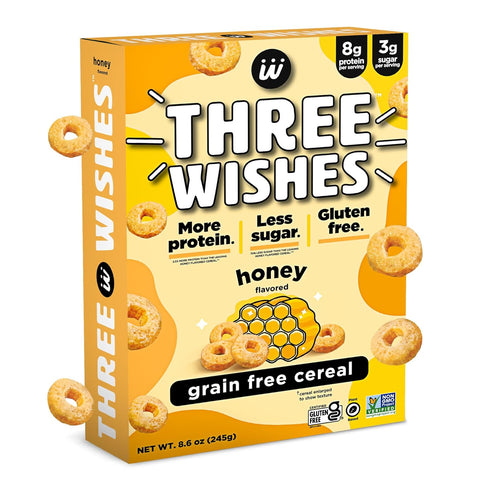 Protein and Gluten-Free Breakfast Cereal by Three Wishes (1-Pack) - High Protein