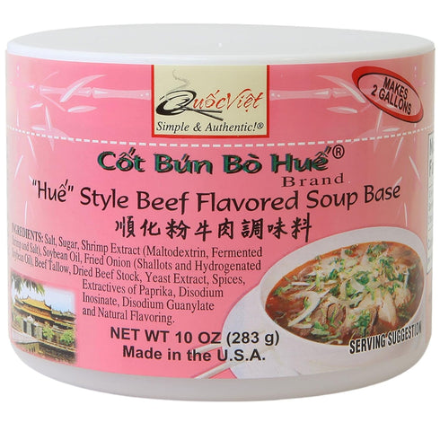 Quoc Viet Foods Cot Bun Bo Hue Style Beef Flavored Soup Base,