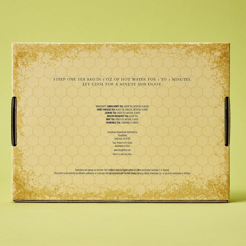Set, 60 6 Cozy Thoughtfully, Classic Winnie-the Pooh Tea Collection Gift Includes Premium Tea Bags with Nostalgic