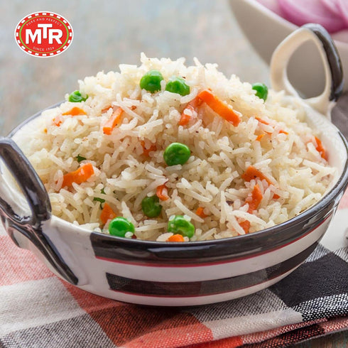 Packs (Pack 6) MTR Ready-To-Eat: Vegetable Pulao - Microwavable Rice for Instant Meals - Delicious & Nutritious Rice