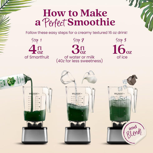 100% 2-Pk, 48oz Smartfruit Harvest Greens + Detox Real Fruit Pure with Kiwi, Cucumber, Kale, Spinach, Lemongrass, Apple