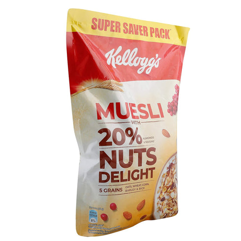 Fresh Produce 750g Kellogg's Muesli - Nuts Delight, Pouch