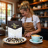 1 SweetGourmet Chocolate Covered Espresso Beans Blend | White Milk Dark Chocolate | Pound