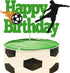 Soccer Cake Topper, Happy Birthday Sign, Football Player Cake Decorations for Sport Theme Birthday Party Supplies