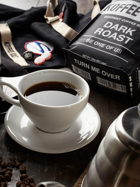 100% 32oz Package Koffee Kult Dark Roast Whole Bean Coffee - Small Batch Arabica Gourmet Blend, Smooth and Well