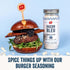 PS Seasoning Bacon Bleu Burger Seasoning, Hamburger Seasoning for Grilling, Meat Blend with Bacon, Blue Cheese