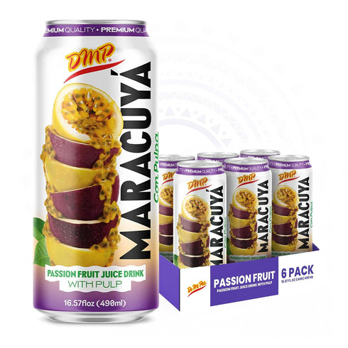 De Mi Pais Passion Fruit-maracuya Juice with Pulp, Premium Quality, Refreshing Fruit