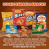 Packaged 1.23oz (Pack 12) Osem Bissli Crunchy BBQ Wheat Snack - Kosher, No Artificial Colors or Preservatives