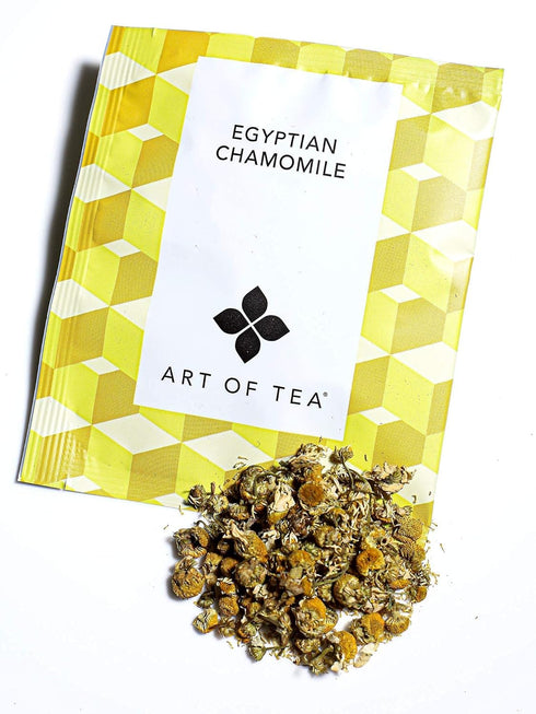 12 Count Art of Tea | Organic Egyptian Chamomile Tea Bags (Naturally Caffeine Free) | Sampler Box