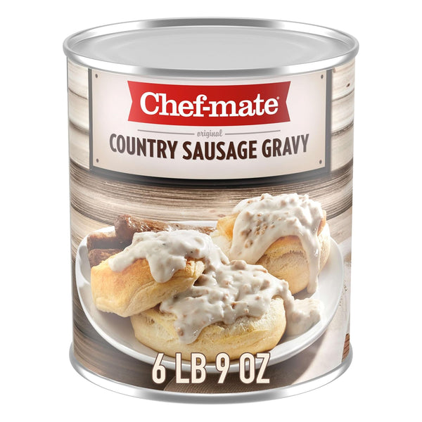 Chef-mate Country Sausage Gravy, Breakfast Sausage, Biscuits and Gravy, 6 lb 9