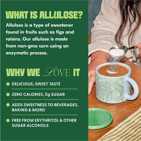 12oz Whole Earth Zero Calorie Allulose Sweetener, Zero Calorie Sugar Substitute, Keto-Friendly, Non-GMO, No Erythritol