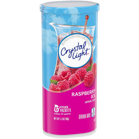 Crystal Light Sugar-Free Raspberry Ice Drink Mix - 6 Pitcher Packets