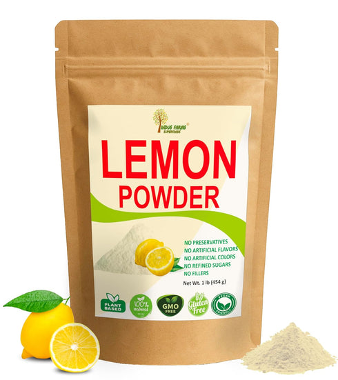 Indus Farms Lemon Juice Powder Made from Real Lemons, Fine Easy-Mix Powder