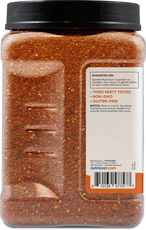 (2 LB) 7 Nutricost Pantry Togarashi Seasoning Powder - Spicy Japanese Spice Blend, Vegan-Friendly, GMO-Free