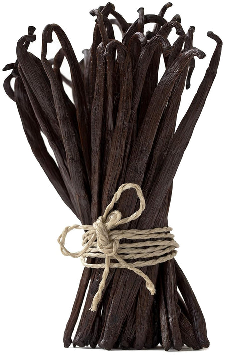10 Organic Madagascar Vanilla Beans - Whole Extract Grade B Pods for Baking, Brewing, Cooking