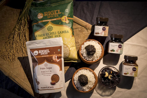 (10Lbs) 12+ Rigel Spices | Athur Kichili Samba Rice | AGED MONTHS | GLUTEN FREE | Ancient Rice from India