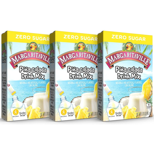 Margaritaville Singles To Go Water Drink Mix - Margarita Flavored, Non-Alcoholic Powder Sticks
