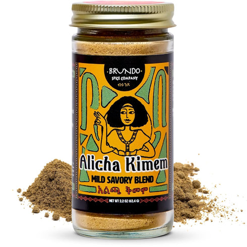 2oz Brundo Ethiopian Spice Company | Alicha Kimem | Mild Ethiopian Spice Blend | Used to Make Kik Alicha and Doro