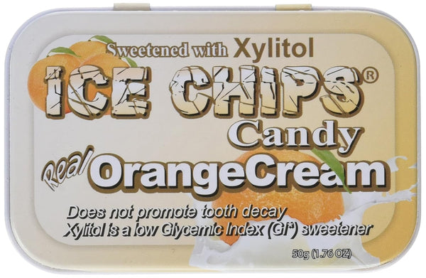 Ice Chips Hand Crafted Candy Tin, Orange Cream - 1.76 oz