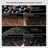 BAYUEDEGUA 200g/7.05oz 10 -Black soybean milk powder Black soybeans+Black quinoa+Black sesame+Black rice+Black fruit